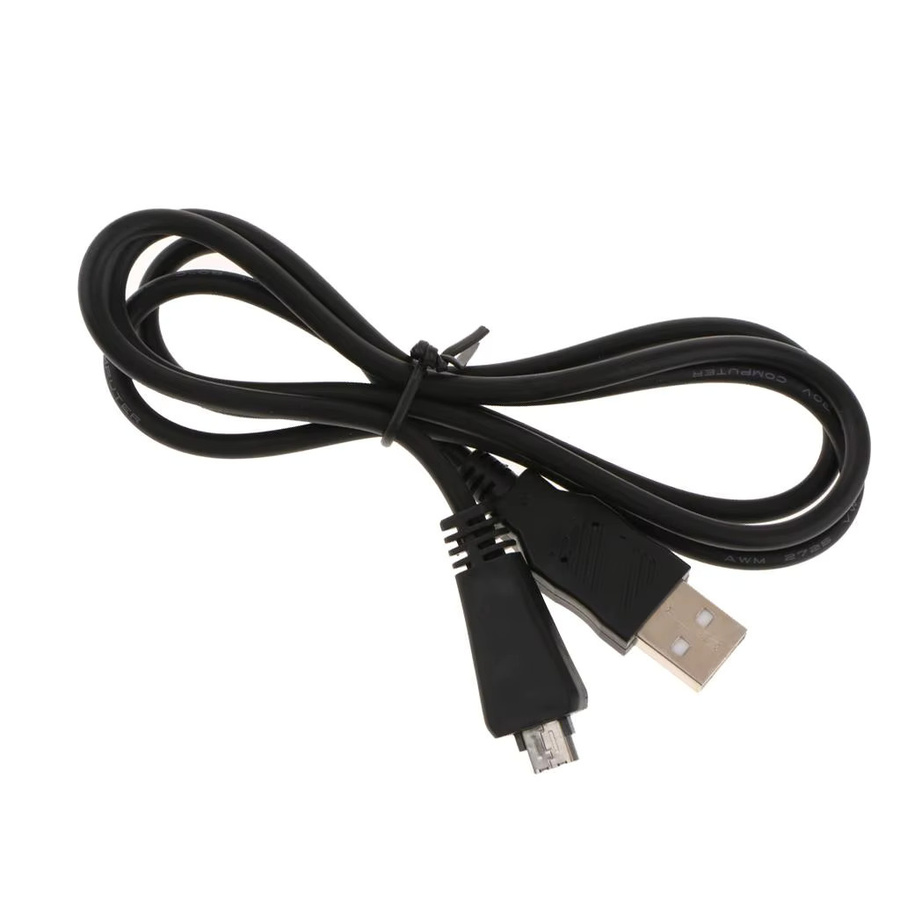 VMC-MD3 USB-Ladekabel für Sony DSC-W350D W360 W380 W390 W570 TX100 TX66 High Speed USB 2.0 Datenkabel in Schwarz - Bild 3