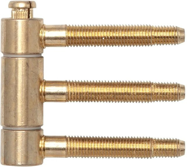 SFS Einbohrband Steckband 3-teilig aus Stahl in Messingoptik, Durchmesser: 18 mm, Höhe: 61 mm - Bild 1