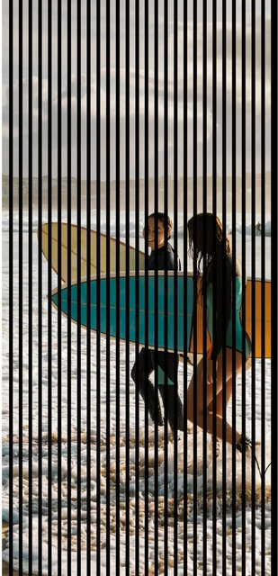 FN Acustico Akustikplatte Surf 1 aus PET und MDF in Bunt, B/H: 113,3 x 240 cm, Tiefe: 1,9 cm - Bild 1