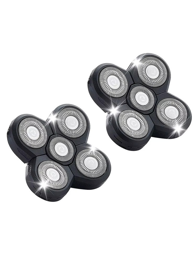 TRAH Elektrorasierer-Ersatzköpfe, 2er-Pack, 5D 5-Klingen, Edelstahl - Bild 7