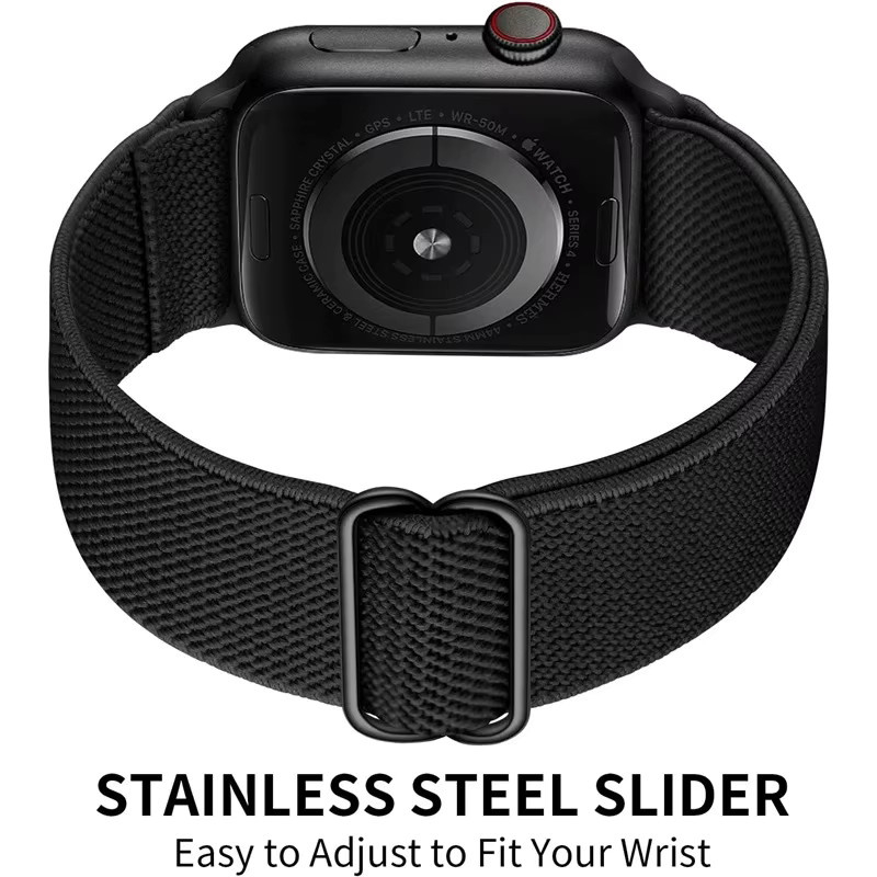 HUBANDE Uhrenarmband Nylon, Schwarz, Unisex - Bild 1