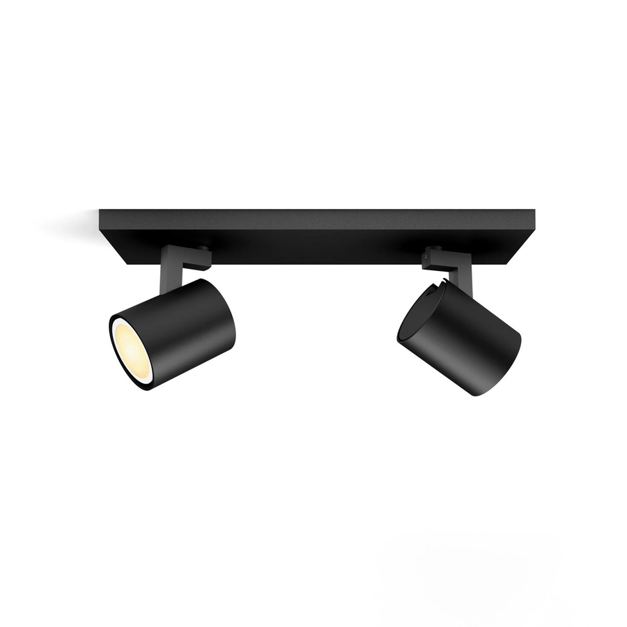 Philips Hue Runner Aufbauspot White Ambiance 2-flammig Schwarz mit Dimmer und Fernbedienung - Bild 2