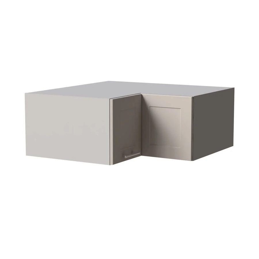Feldmann-Wohnen Eckaufsatzschrank Oslo Küchenschrank mit Soft-Close-Türen in Kaschmir Grau Matt, B/T/H: 90 x 36 x 90 cm - Bild 2
