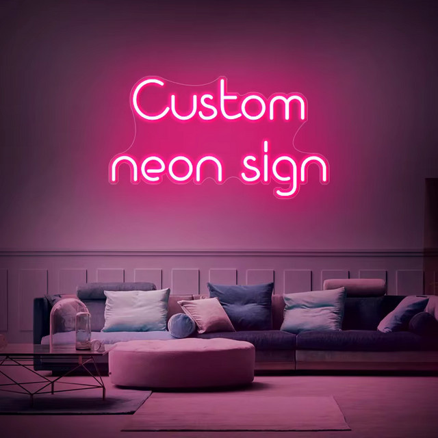 SZREBOW Personalisierte Neon LED Zeichen als individuelles DIY Logo für Salon und Außenbereich wasserdicht - Bild 1