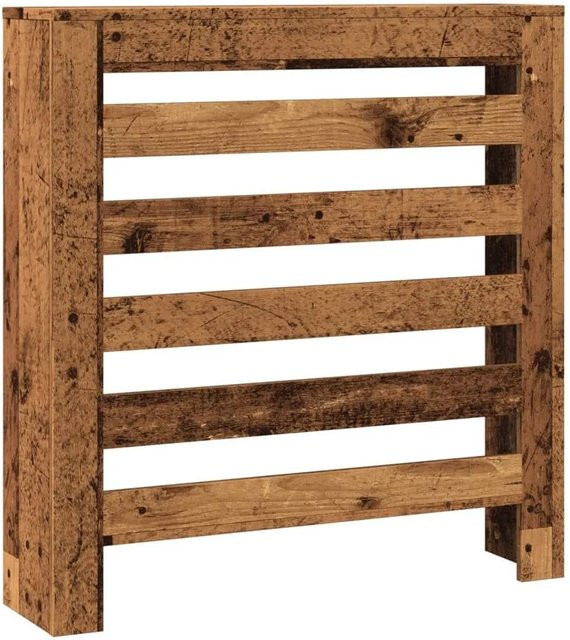 vidaXL Heizkörperverkleidung in Altholz-Optik, braun, Latten-Design, B/T/H: 78 x 20 x 82 cm - Bild 1