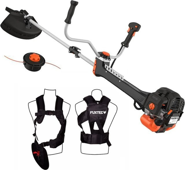 FUXTEC Profi Benzin Motorsense FX-PS152 in Orange mit 52ccm und 3PS sowie Anti-Vibrationseinrichtung und Tragegurt - Bild 1