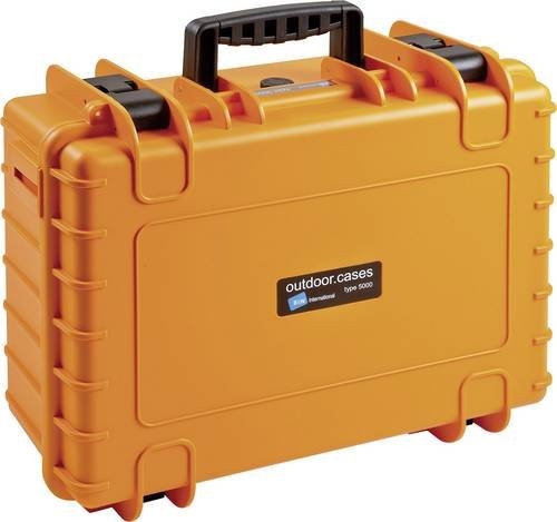 B&W International Outdoor Koffer Typ 5000 mit Würfelschaum Orange, Volumen: 22,2 l, B/H/T: 47,0 x 36,5 x 19,0 cm - Bild 1
