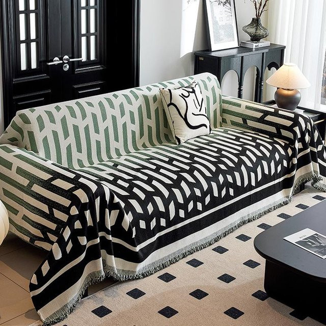 Universeller Chenille Sofabezug Super Six als Sofadecke zum Schutz vor Kratzern, B/B: 180 x 130 cm - Bild 1