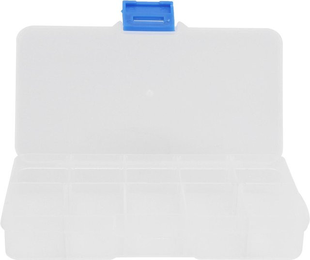 Wosawe Outdoor Sports Schmuckbox mit 10 Fächern aus transparentem Kunststoff in Weiß für Perlen und DIY Bastelbedarf - Bild 1