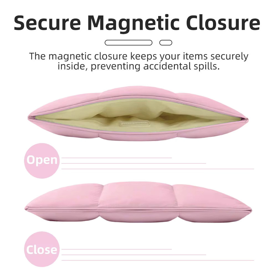 CASEPOKE Magnetische Puff-Tablet-Tasche in Blau für iPad und Laptops sowie Handys mit stoßfestem Schutz - Bild 2