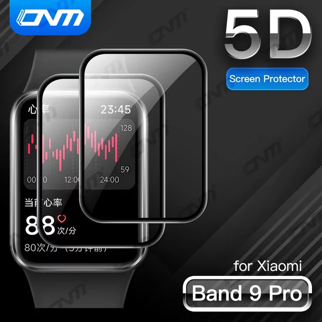 Xiaomi Mi Band 9 Pro 5D-Schutzfolie, transparente kratzfeste Displayfolie aus weichem Material - Bild 1