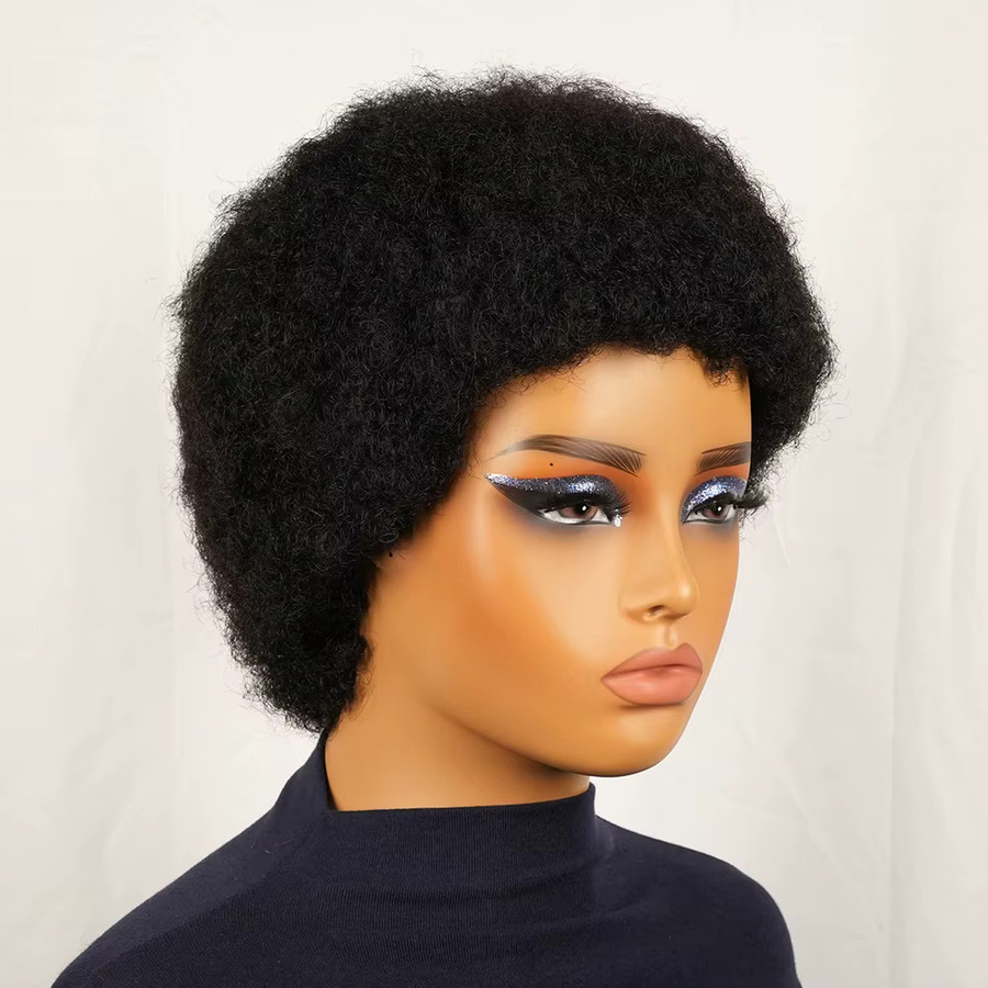 OYM HAIR Lockenperücke für Damen, Rot Schwarz, Brasilianisches Haar - Bild 6
