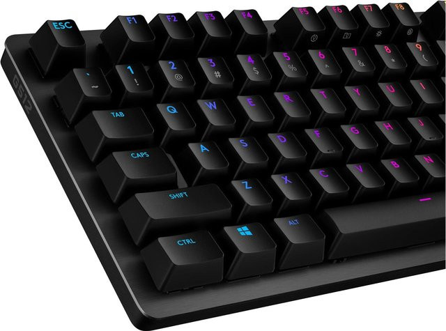 Logitech G512 CARBON Gaming-Tastatur mechanisch, USB, QWERTY US-Englisch, Schwarz - Bild 1