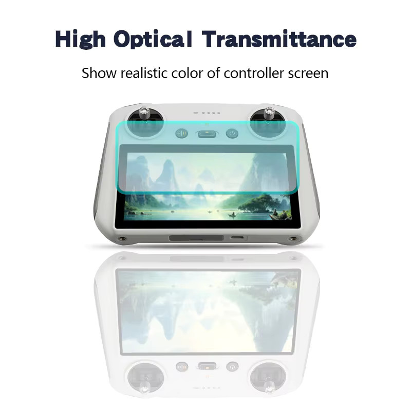 DJI Schutzfolie aus HD Glas für Mini 3, Mini 3 Pro, Mini 4 Pro sowie RC und RC 2 Fernbedienungen, transparent - Bild 2