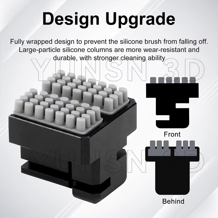Anycubic Kobra S1 Combo Düsenwischer Upgrade aus Aluminium und Silikon für Hotend Reinigung - Bild 3