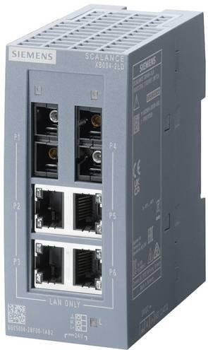 Siemens Industrial Ethernet Switch 6GK5004-2BF00-1AB2, 100 Mbit/s, Grau - Bild 1