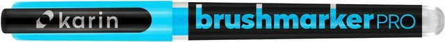 karin Brushmarker PRO Neon Blue 6152 Brushmarker mit Nylonspitze - Bild 1