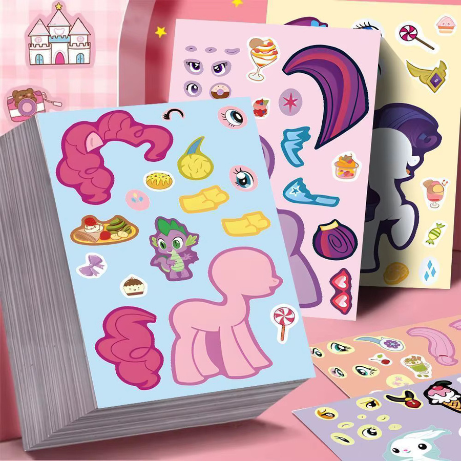 Hasbro My Little Pony Kinder-Aufkleber zum Selbermachen, Mädchen-Aufkleber, Bunt / Mehrfarbig - Bild 2