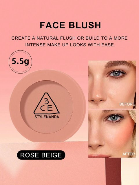 3CE Mood Blush Puder, Rose Beige, 5,5g - Bild 1