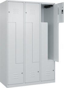 C+P Z-Spind Classic PLUS Spind mit 6 Fächern, Grau, B/H/T: 120 x 185 x 50 cm - Bild 1