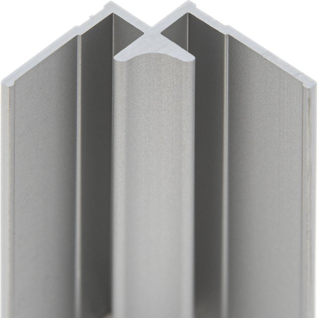 Schulte Eckverbinder für Duschrückwand Decodesign in Alunatur Silver 255 cm - Bild 1