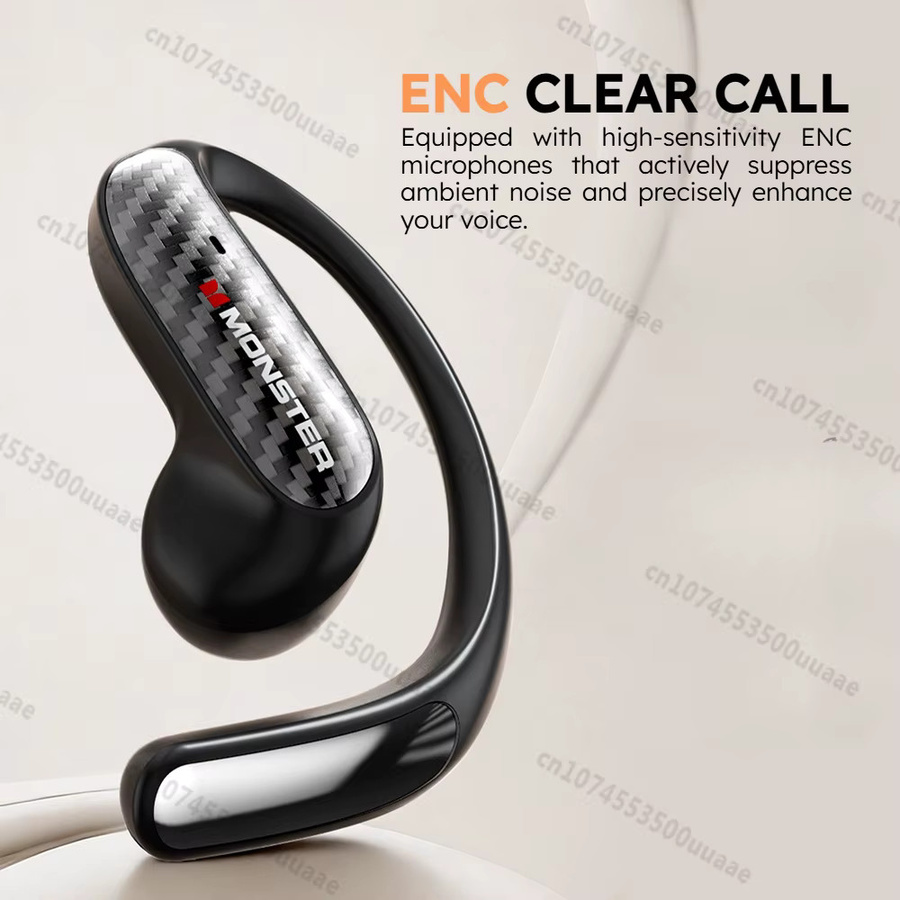 Monster MQO37 Open-Ear OWS Bluetooth 6.0 Kopfhörer mit Luftleitung, IPX5 wasserdicht, Wireless Sport-Ohrbügel-Kopfhörer - Bild 6