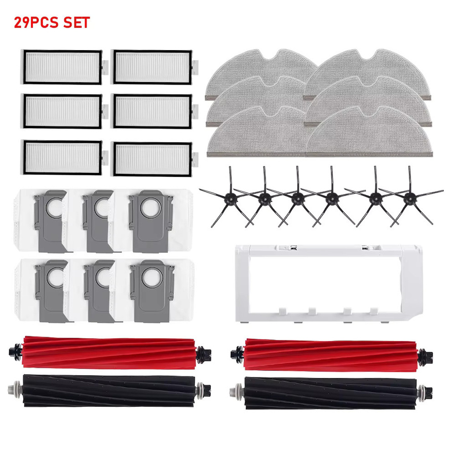 Roborock Ersatzteil-Set für Q8 Max Q8 Max+ Q5 Pro Q5 Pro+: Anti-Tangle Hauptseitenbürste, HEPA-Filter, Mopptuch und Staubbeutel - Bild 6