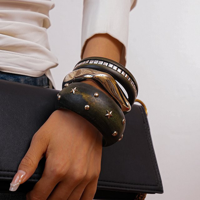 DooMei Armband, Holz, Schwarz, Perle, Unisex - Bild 1