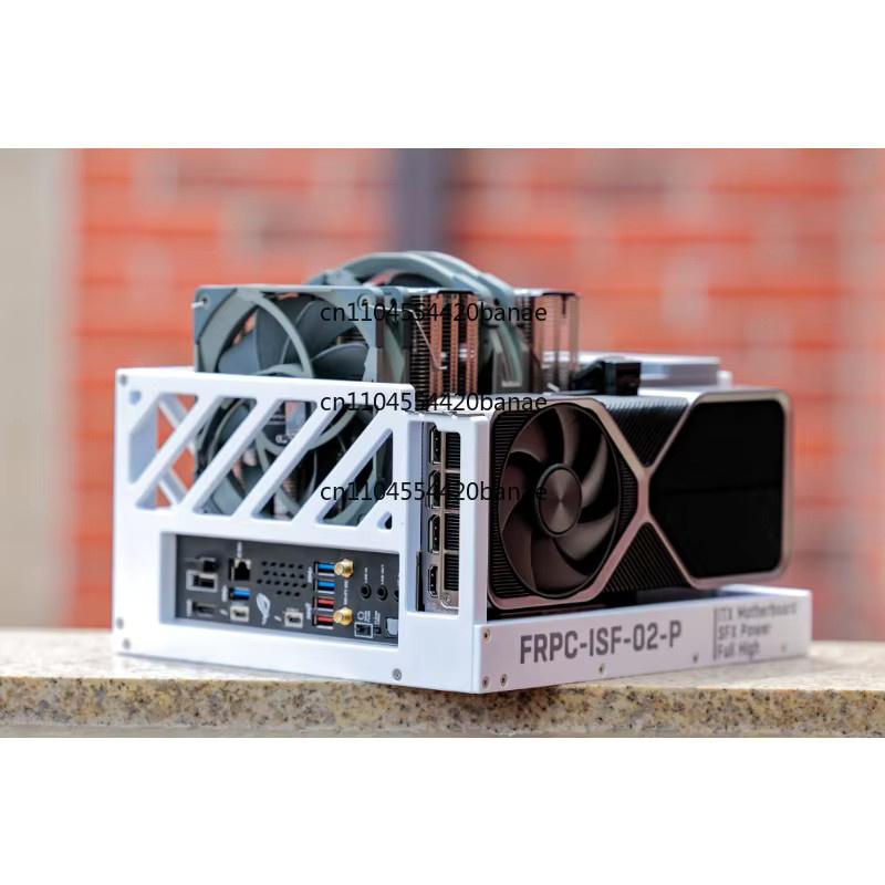 FRPC-ISF-02 Tragbares ITX-Chassis, halboffenes Computergehäuse in Weiß, 3D-gedrucktes Mini-ITX-Gehäuse - Bild 2