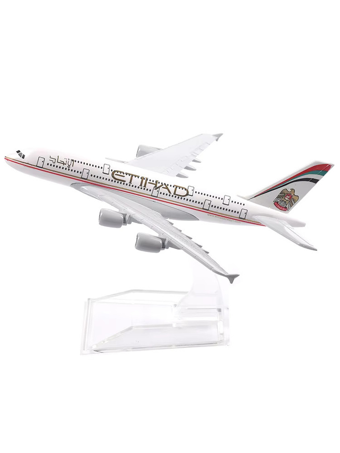 JASON TUTU Etihad A380 Flugzeugmodell, 1:400, Metall, 16cm - Bild 2