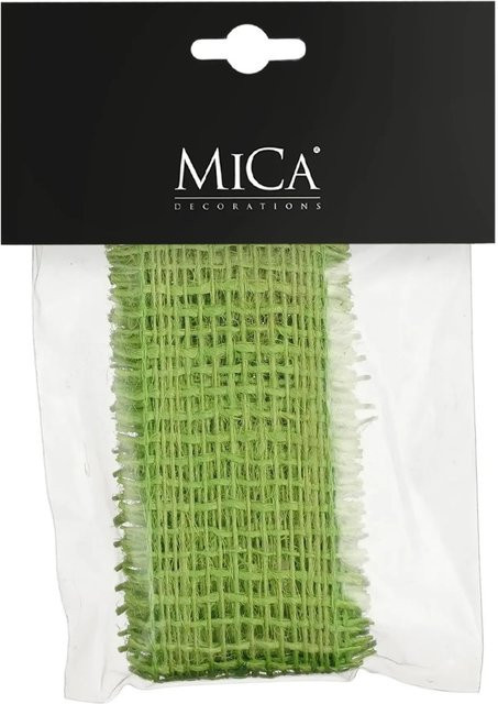 Mica Decorations Jute in Grün, Länge: 100 cm, Breite: 4 cm - Bild 1