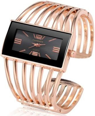 Armbanduhr Damen, Gold, Edelstahl, Quarz, Rechteckig - Bild 1