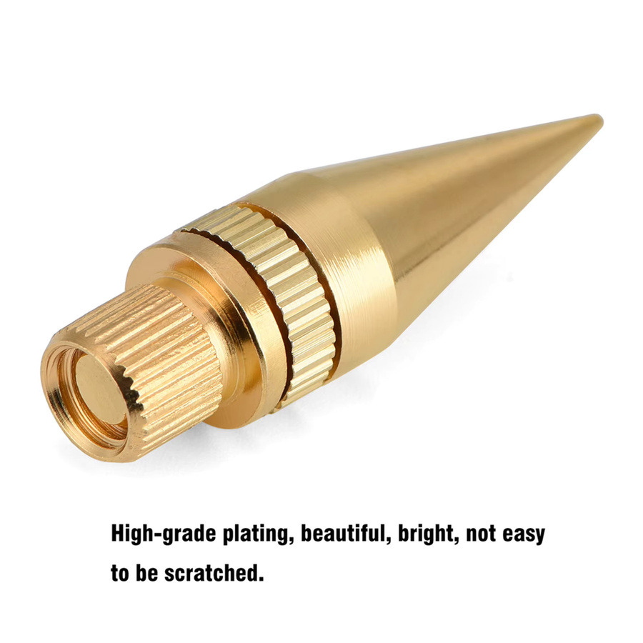 VBESTLIFE Lautsprecher-Spike-Isolationsständer aus Kupfer, 8 Paar, Gold, Maße: 6 x 36 mm - Bild 2