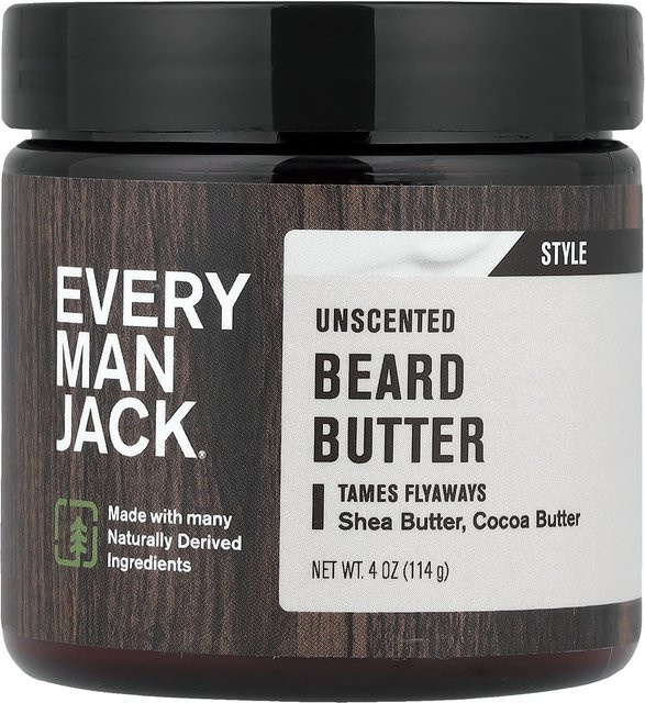 Every Man Jack Bartbutter, Unparfümiert, 114 g, Herren, Panthenol - Bild 1