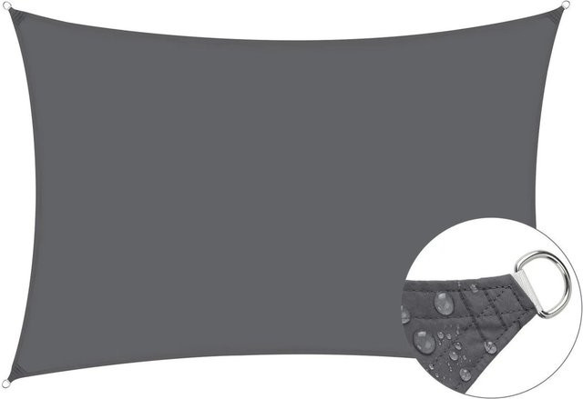Sunula Sonnensegel für Balkon und Terrasse aus Polyester in Anthrazit, Rechteckig, B x H: 2 x 3 m - Bild 1