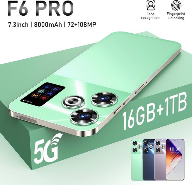 ElectroCN 2026 F6 PRO Smart All-in-One Großbildgerät, 16GB RAM, 1TB Speicher, Farbe: Grün, Cellular-Version - Bild 1