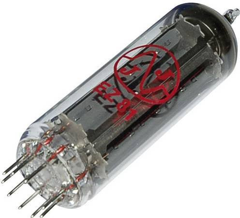 JJ JouJye EZ 81 = 6 CA 4 Elektronenröhre Dualgleichrichter 250V 160mA mit 9 Polzahl und Noval Sockel in Transparent - Bild 1