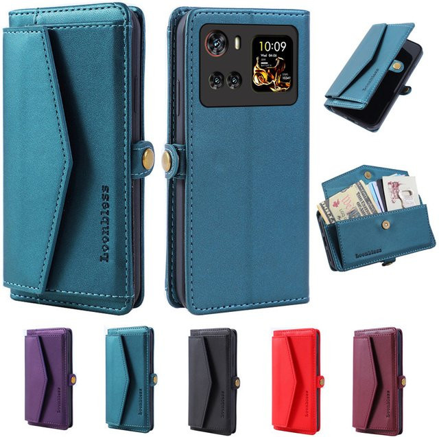 Leder-Brieftasche Flip Case für Cubot X100 in Schwarz und Multicolour - Bild 1