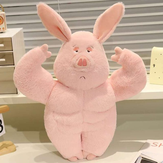 BC Pet Supplies Rosa Schwein Plüschtier, 40cm - Bild 1