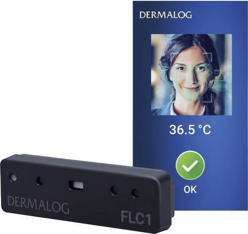 Dermalog FLC1 Light Edition Temperaturzugangsüberwachung mit Echtbildanzeige und berührungsloser IR-Messung in Schwarz - Bild 1