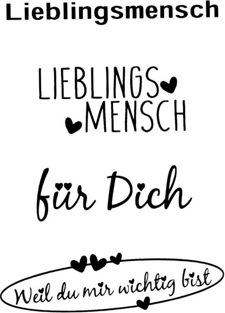 Clear Stamps Lieblingsmensch Stempelset - Bild 1