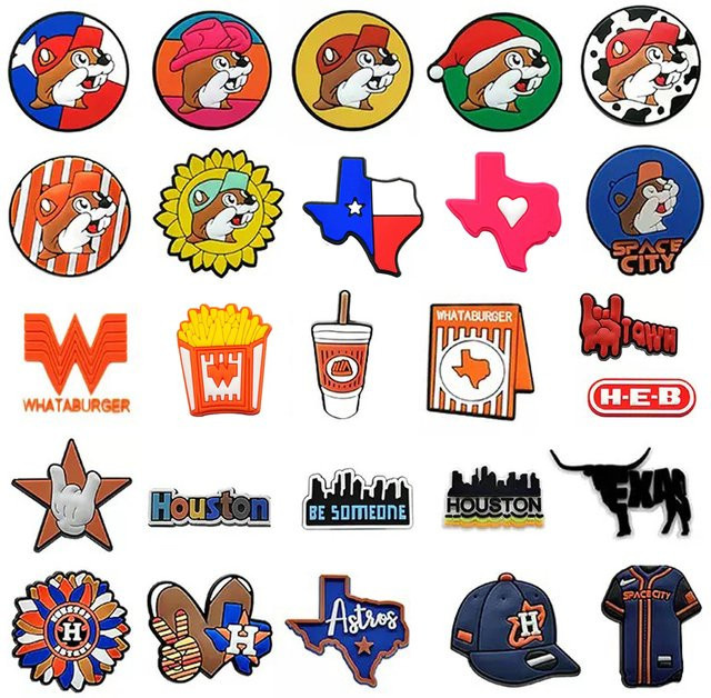 26 Stück Texas French Fries Schuh-Charms, Kinder - Bild 1