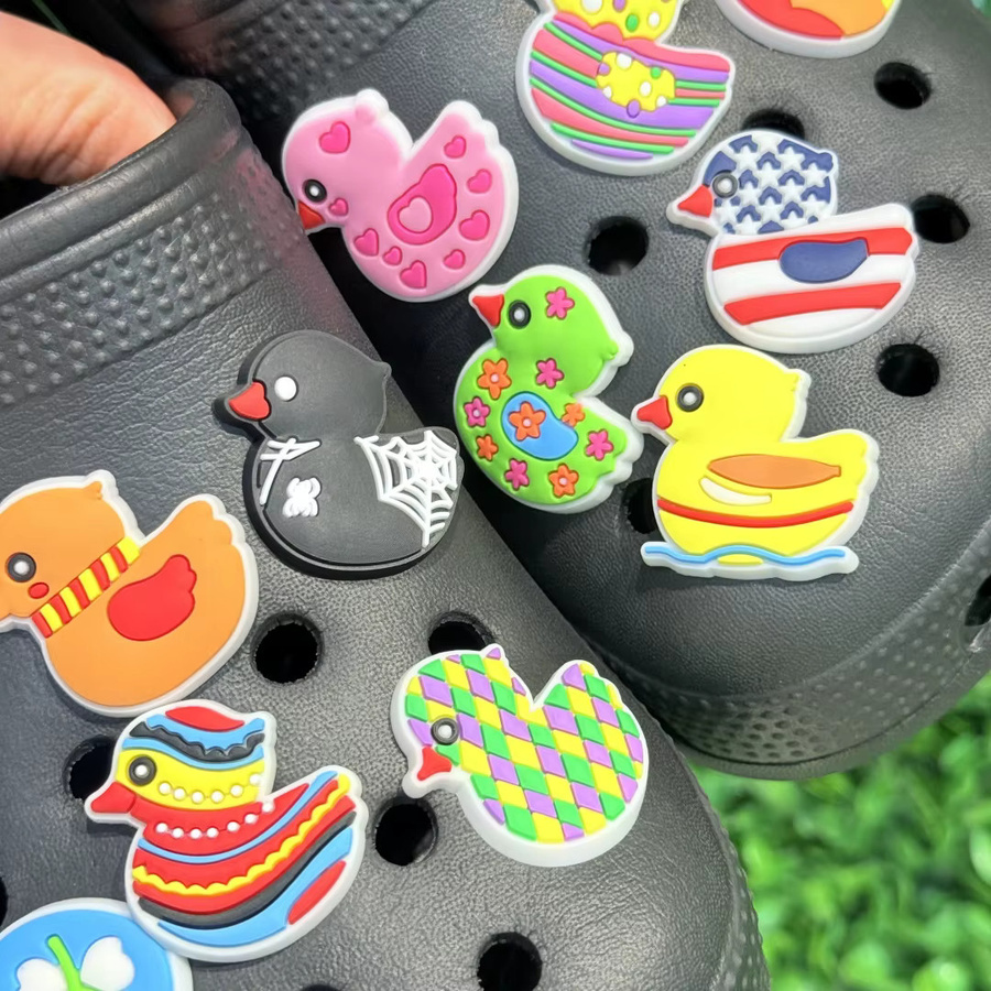 Happye&TiTi Schuh Charms, Cartoon Tier Ente, PVC - Bild 3