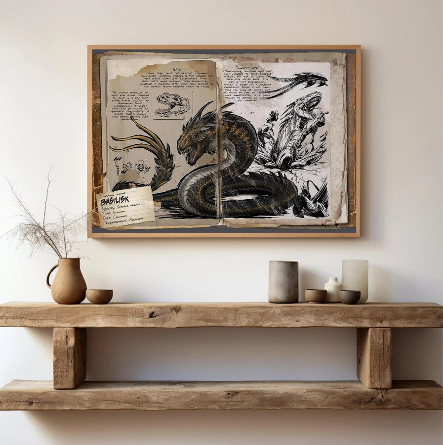 Modulare Leinwand Potdemiel Ark Survival Evolved Dinosaurier Poster Moderne Wandkunst im Landscape Format - Bild 3