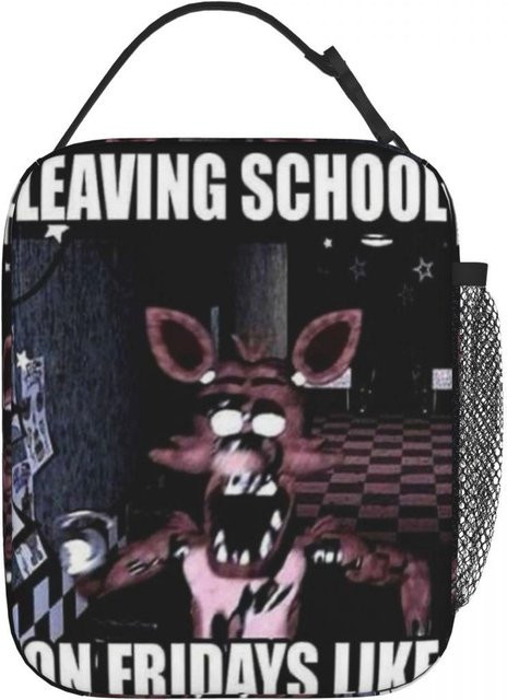 Isolierte Lunchtasche FNAF At Freddys Thermokühler Bento-Box für Schule und Büro, Mehrfarbig - Bild 1