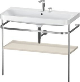 Duravit Möbelwaschtisch-Kombi Happy D.2 Plus mit Konsole, Farbe: Weiß, Tau matt, B/T: 97,5 x 49 cm - Bild 1