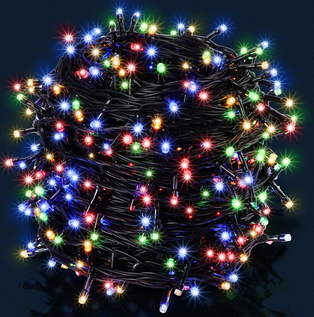 Monzana LED Weihnachts-Lichterkette Mehrfarbig 40 m mit IP44 Schutz für Innen- und Außenbereich - Bild 1