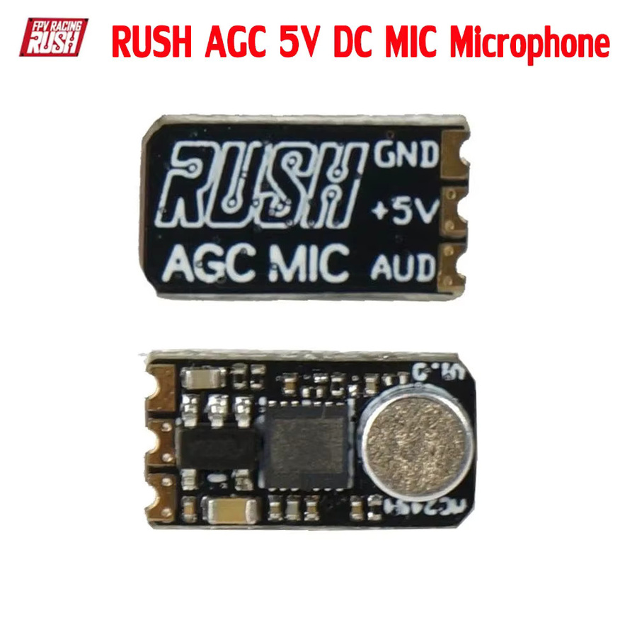 RUSH AGC 5V DC MIC Mikrofon Audio-Eingang für RUSH TANK Mini FPV RC Drohne VTX Video-Sender Ersatzteil in Schwarz - Bild 2
