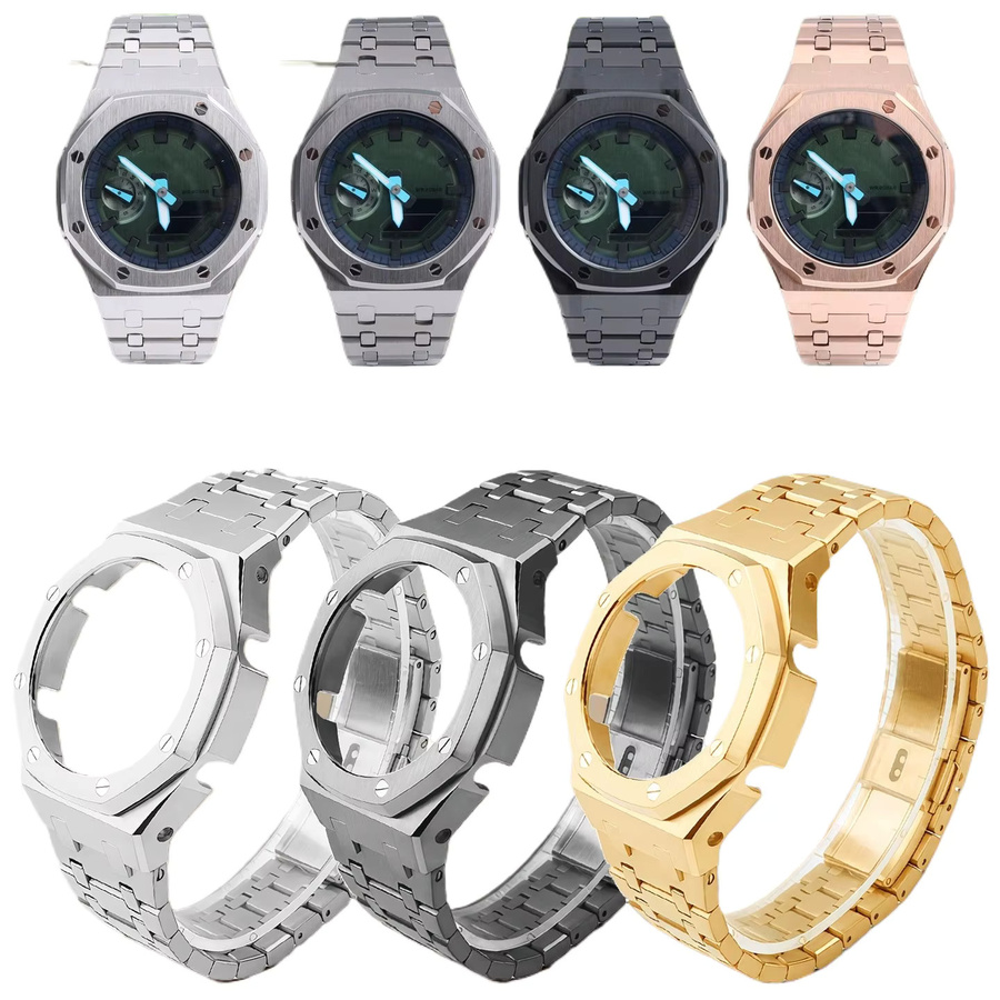 Casio Uhrenarmband Mod-Kit, Edelstahl, Silber, Herren - Bild 6