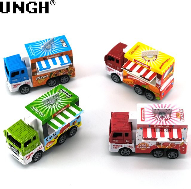 Ungh Fast-Food-Truck, Modell Speisewagen, 1:36, Dinosaurier Fahrzeug - Bild 1